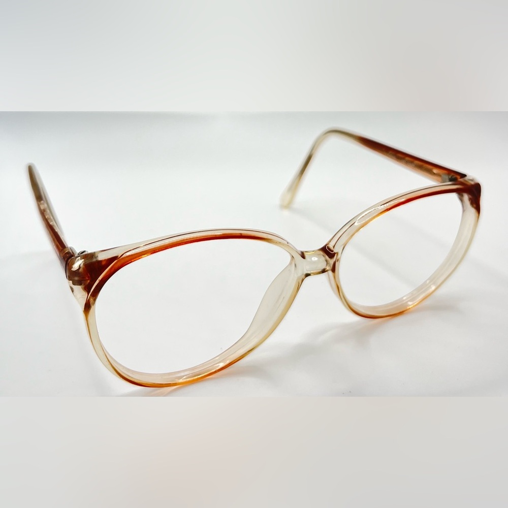 Sabrina Brown Translucent Oval Sunglasses Frames Only
